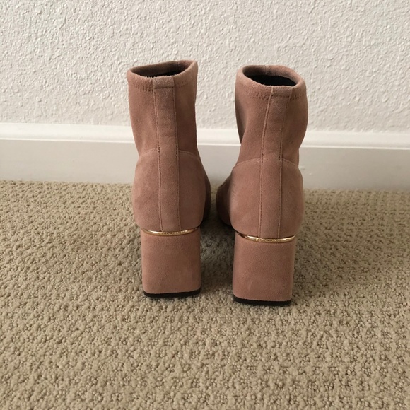 Cole Haan Pink Suede Ankle Boots - Picture 6 of 6